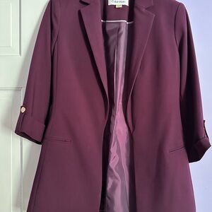 Calvin Klein Women's Deep Purple Blazer